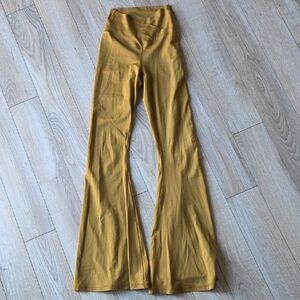 Offline By Aerie Small Xs Stylish Mustard Flare Pants for Women